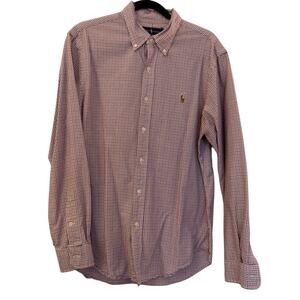 Ralph Lauren Slim Fit Multicolor Cotton Button Up Shirt